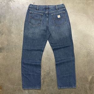 Carhartt Relaxed Fit Workwear Denim Jeans 36x32 Blue